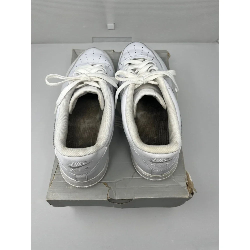 Nike Air Force 1 07 Low Triple White Shoe 315122-111 Mens 10.5 W/ Box No Insoles